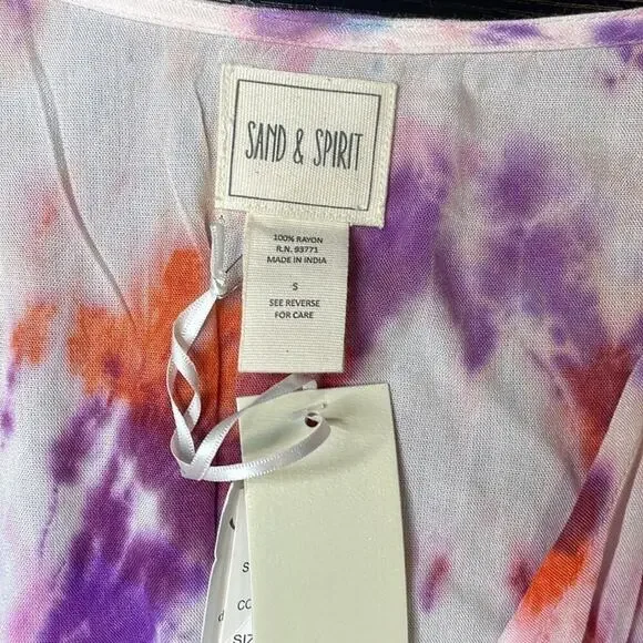 NWT Sand & Spirit tie dye maxi dress - Picture 3 of 7